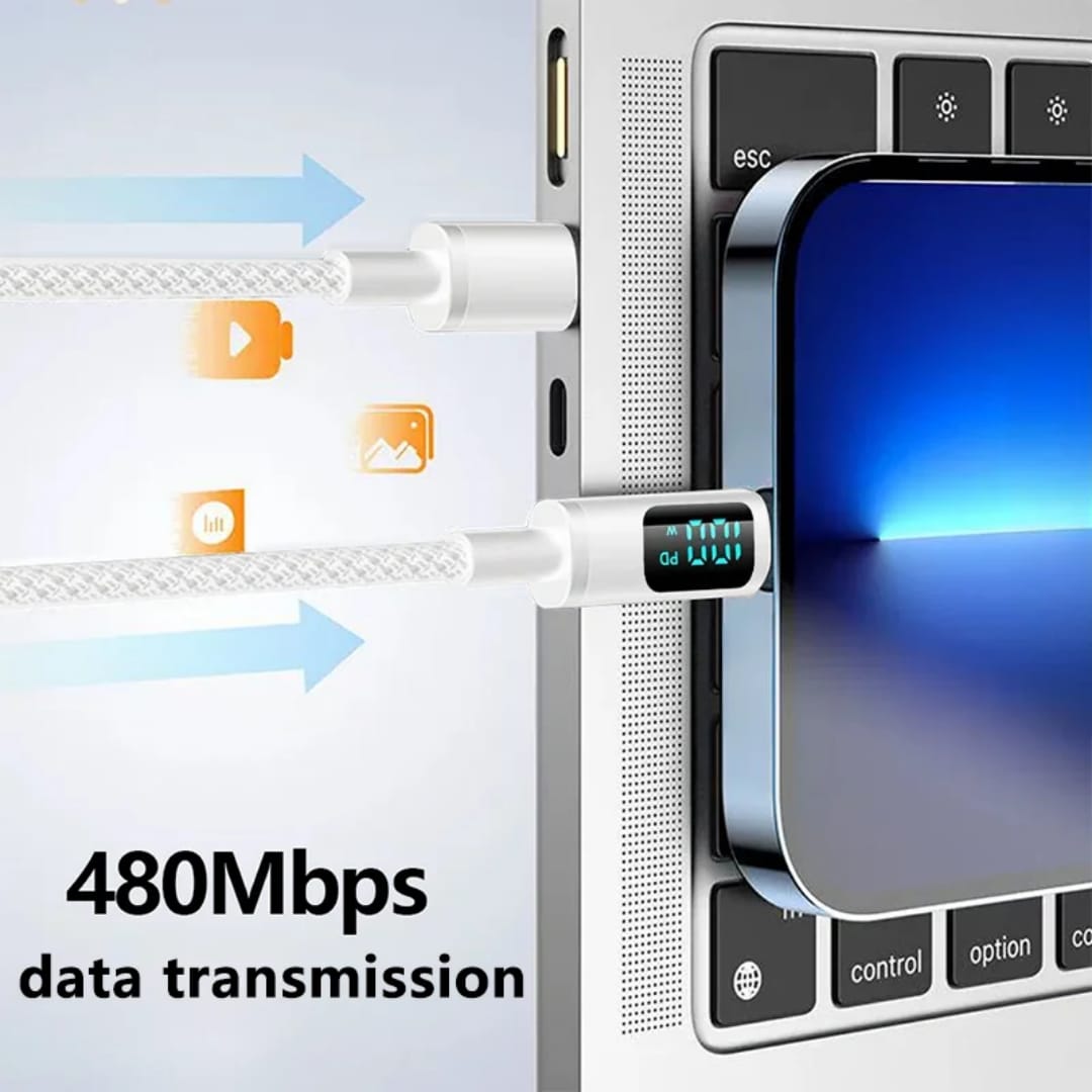 Cable USB carga inteligente y ultra rápida .